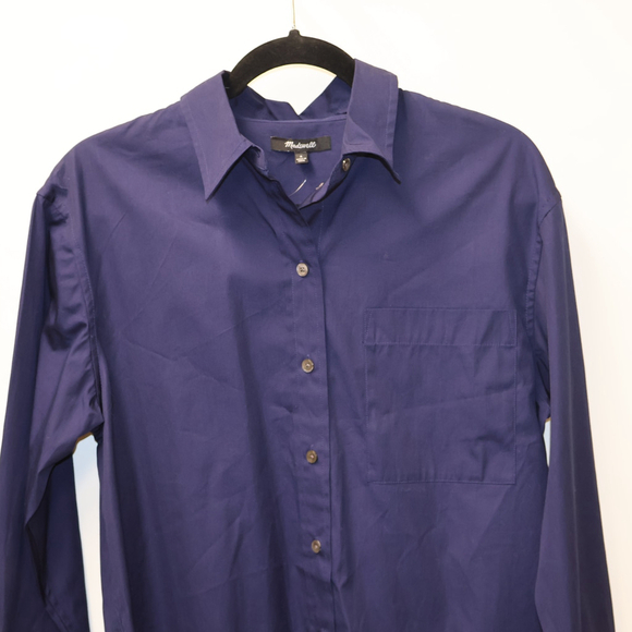 Women's Madewell Button-Up Shirt Size S Blue - Picture 9 of 16
